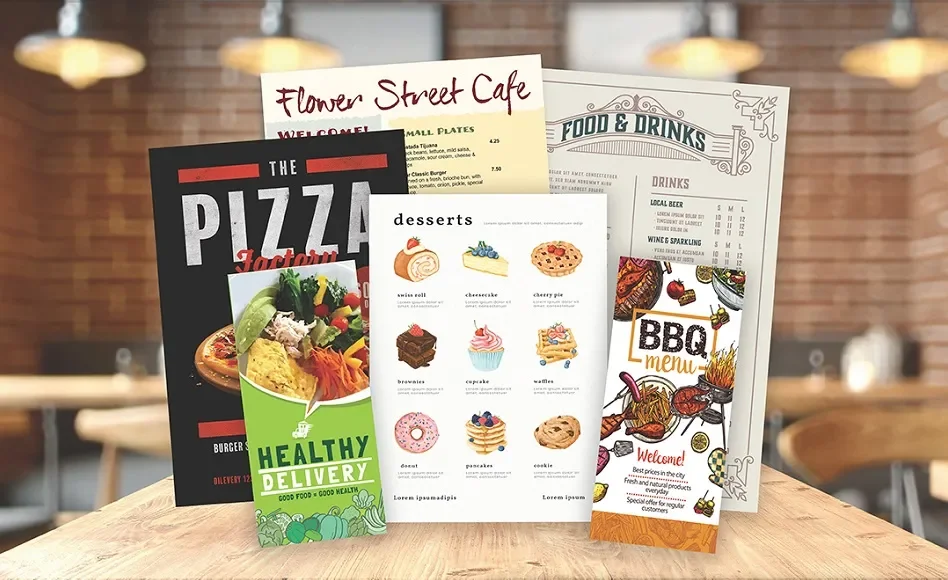 Menu Printing Taunton