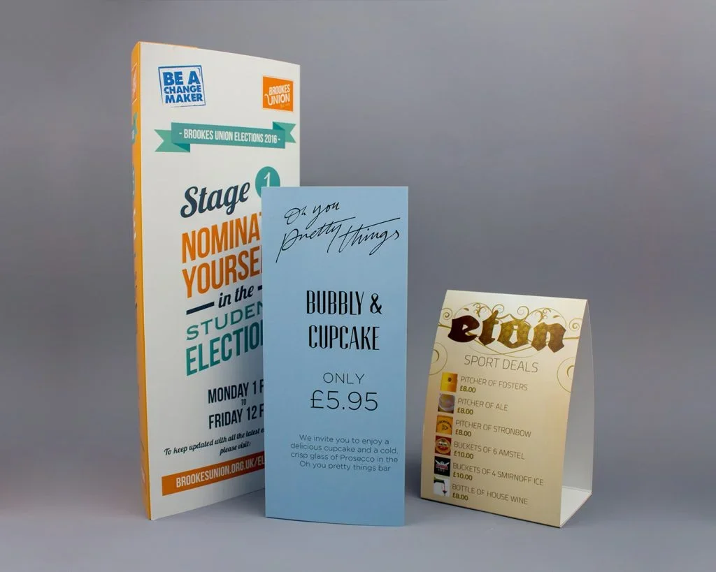 Table Tent Printing Taunton